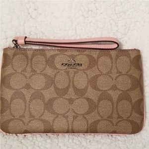 Coach LARGE wristlet.